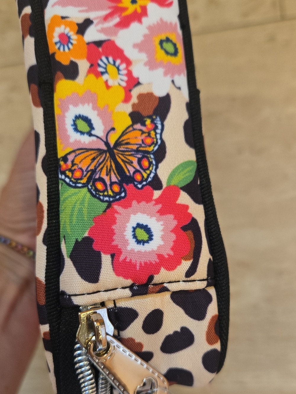 New Brighton Zip-Around "Garden Spots" Travel Jewelry Case - Picture 7 of 12